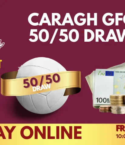 Advertisement of 50/50 Draw